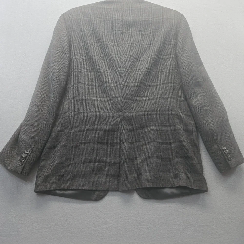 Ralph Lauren Men's Wool‎ Glen Plaid Blazer Sport Coat Jacket Size 44L
